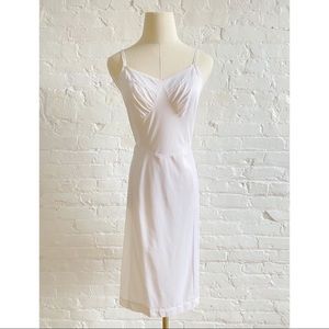 Vintage 1950s Aristocraft White Nylon Slip